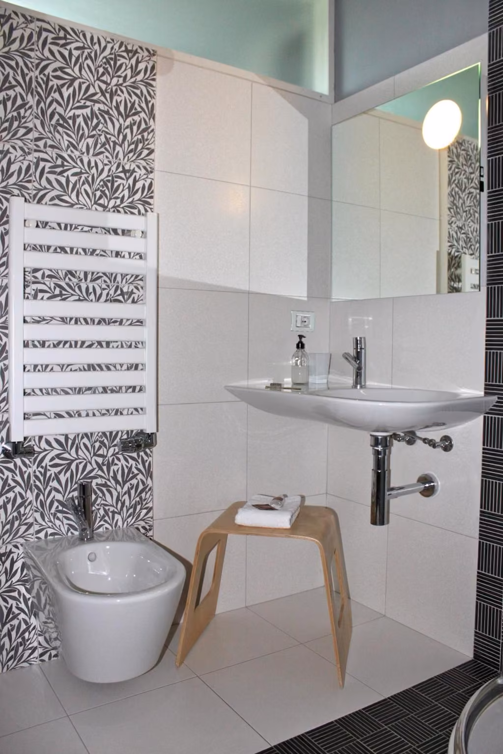 Bagno privato di una camera del B & B Villa Fortezza